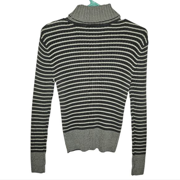 Hasting & Smith 2 Striped Turtlenecks Long Sleeve Sweater Sm Made in Australia - Picture 3 of 11